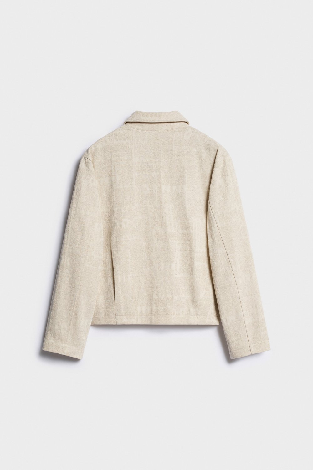 Джинсовая куртка из хлопка и льна