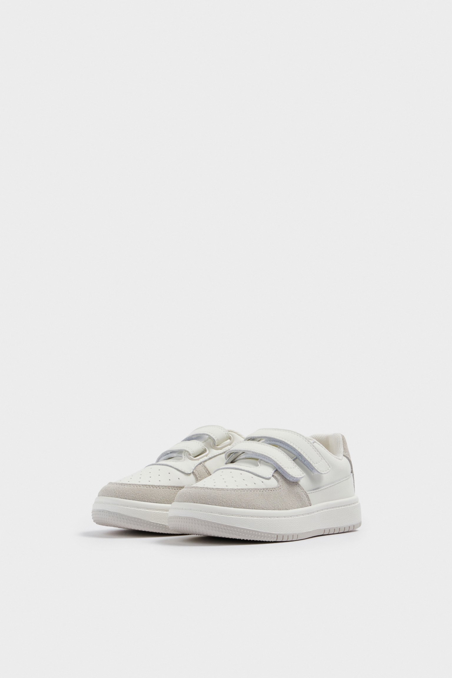 Комбинированные кеды с замшей