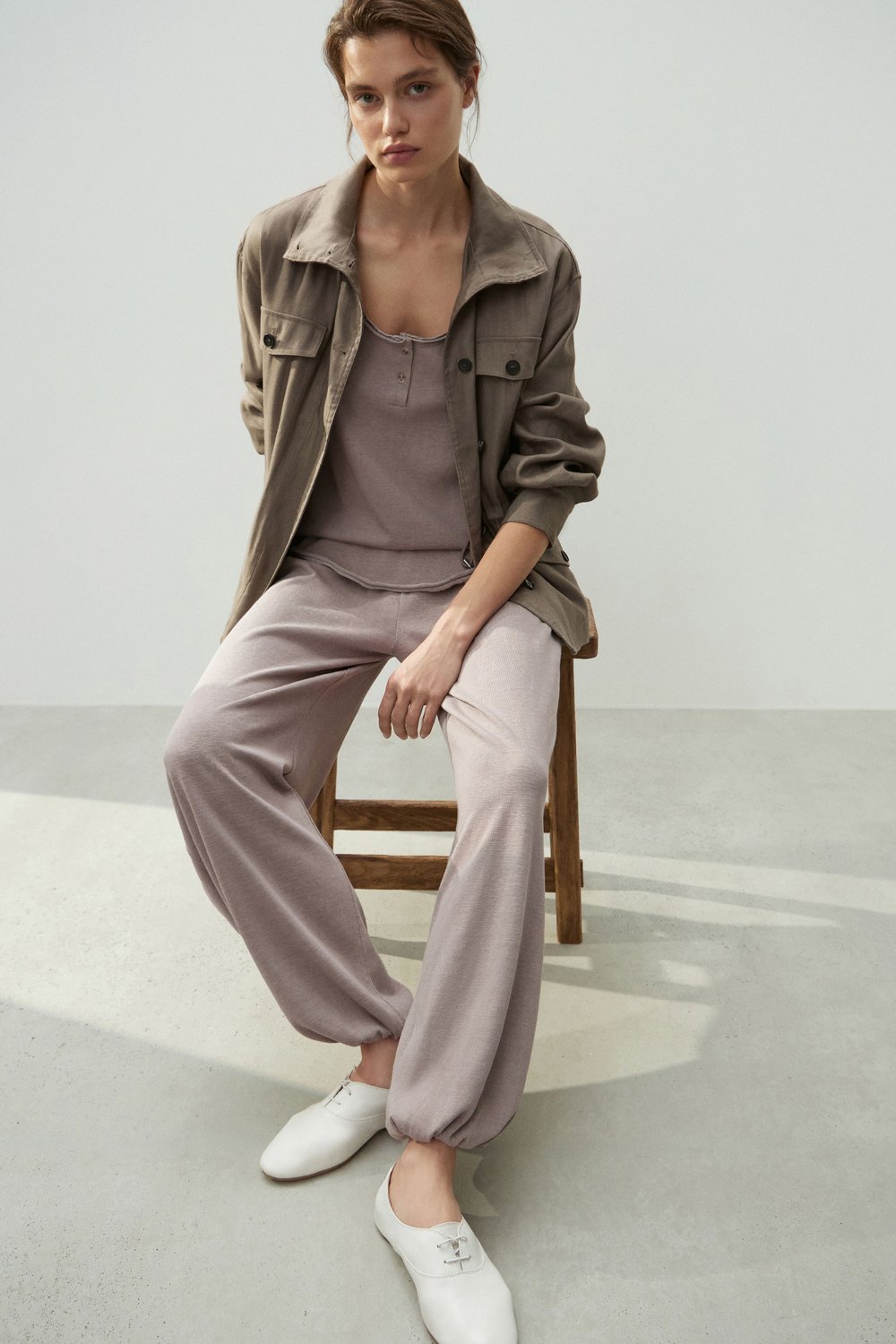 Топ из хлопкового джерси