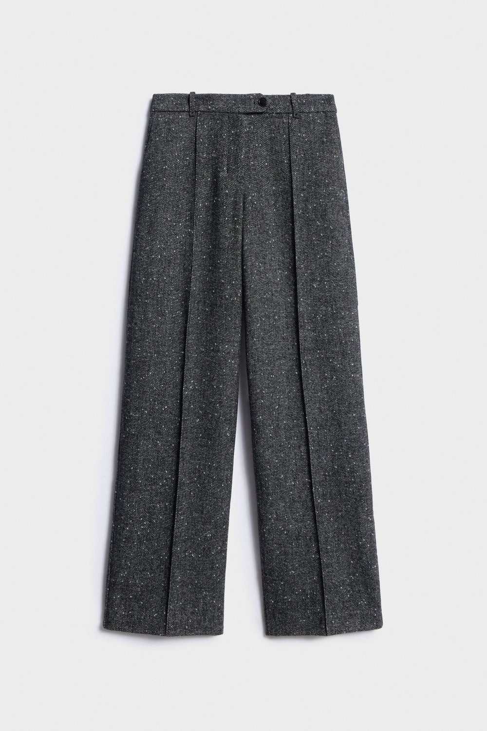 Прямые брюки из полушерсти со стрелками