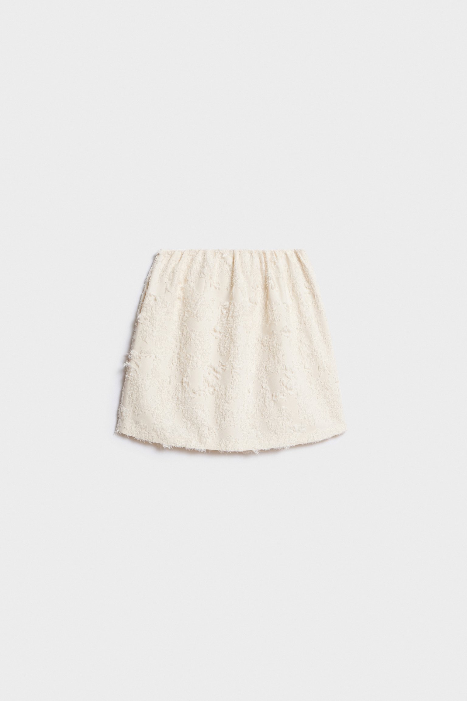 Жаккардовая юбка с отделкой под перья