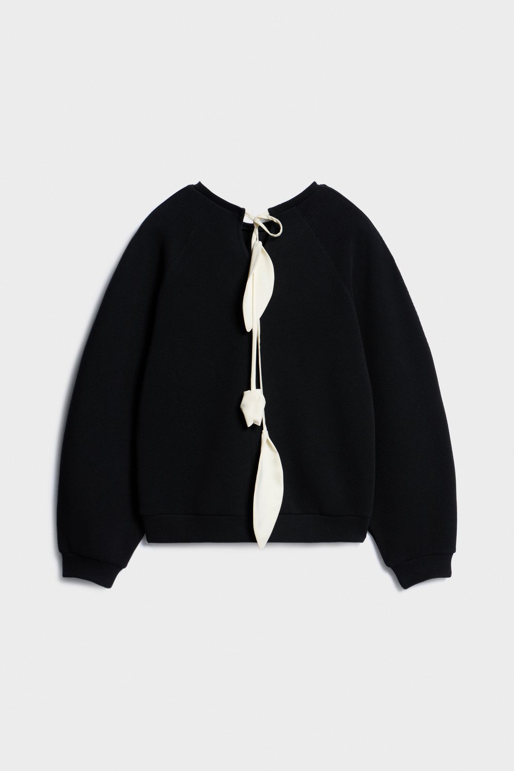 Хлопковая толстовка с завязками в виде цветков