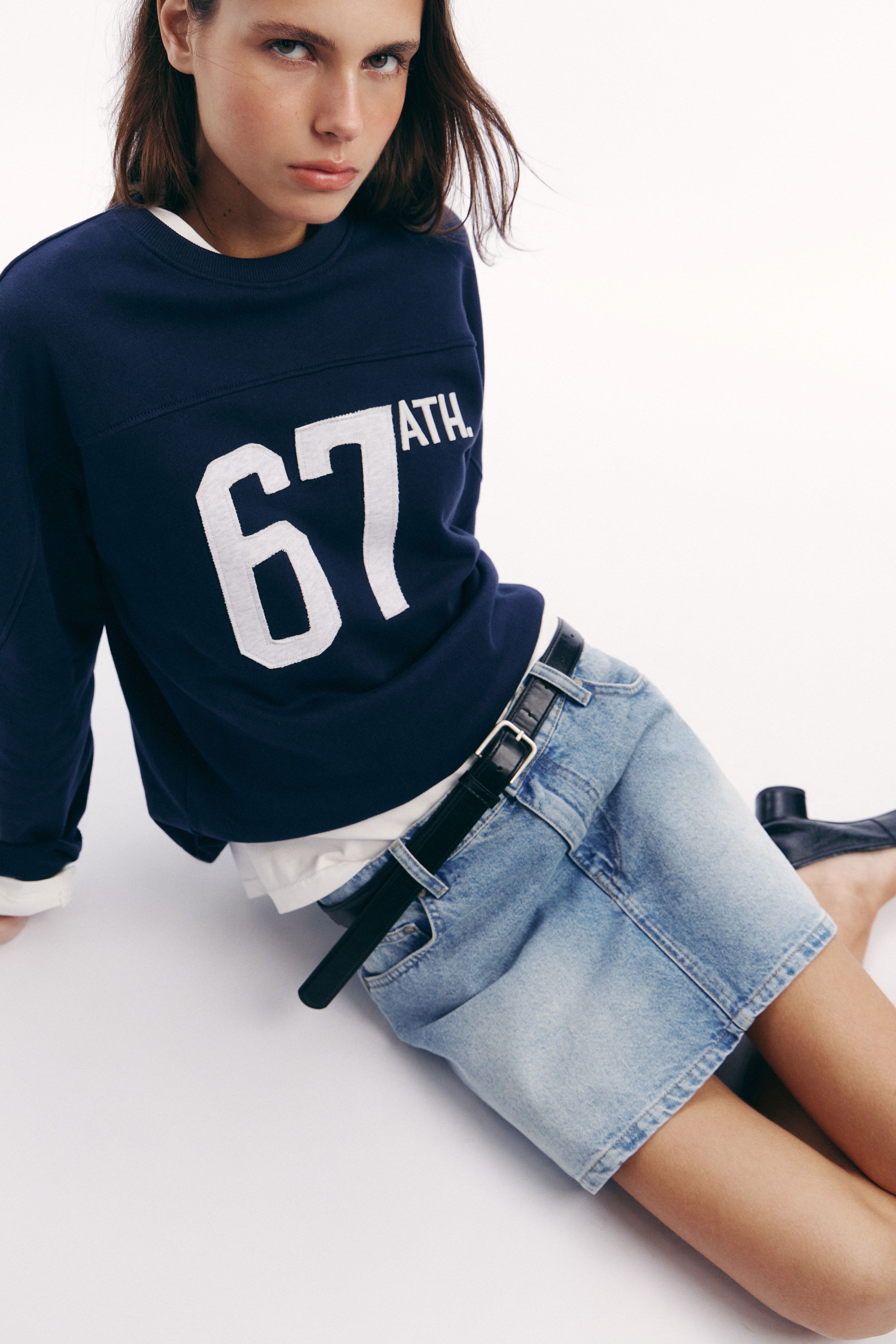 Толстовка из хлопка с принтом