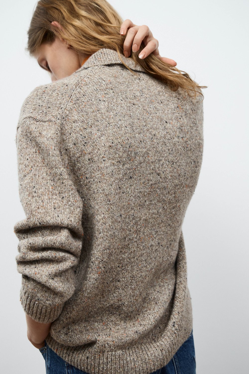 Кардиган из пряжи с шерстью в стиле ретро