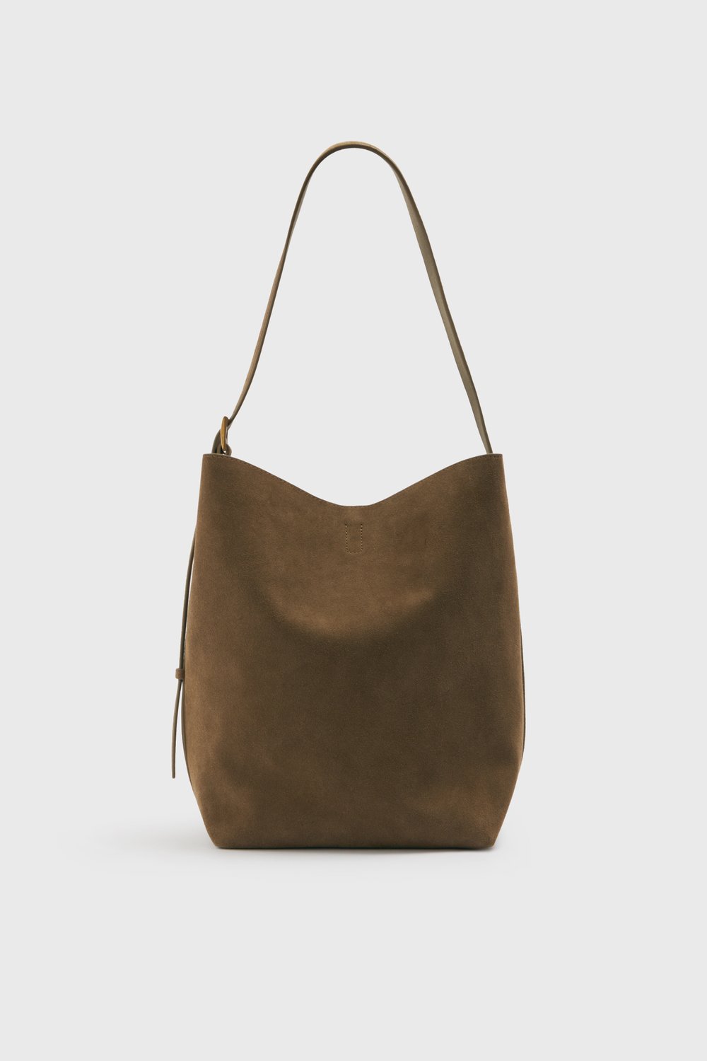 Мягкая сумка из натуральной замши
