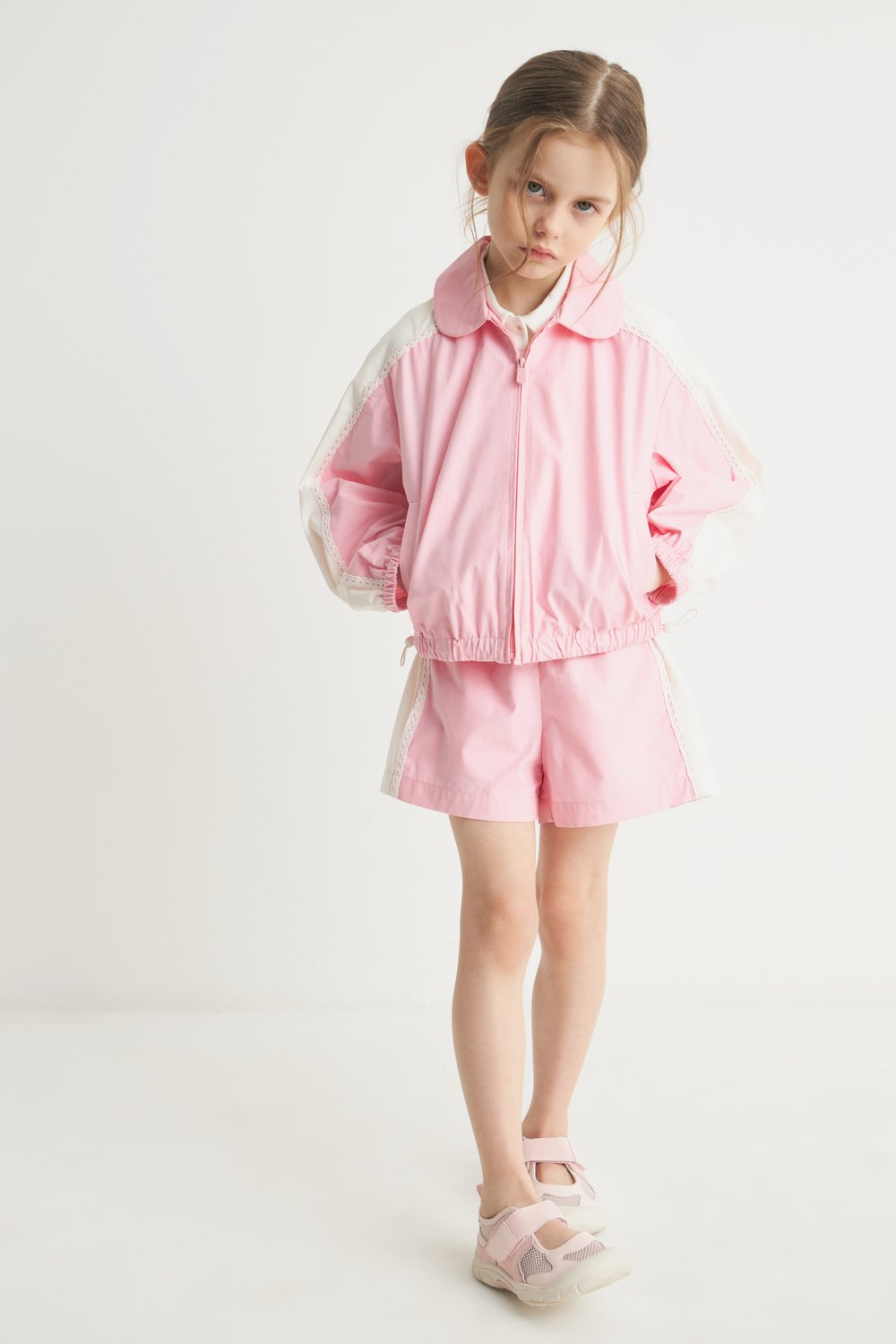 Хлопковые шорты color block