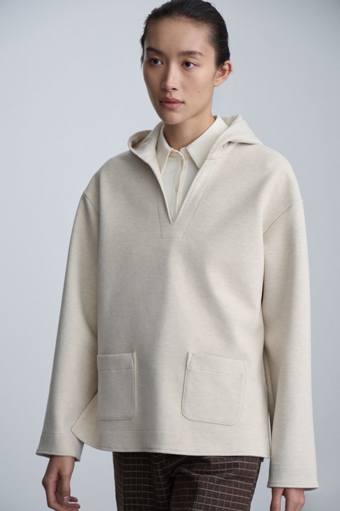 Худи из ткани с лиоцеллом и шерстью