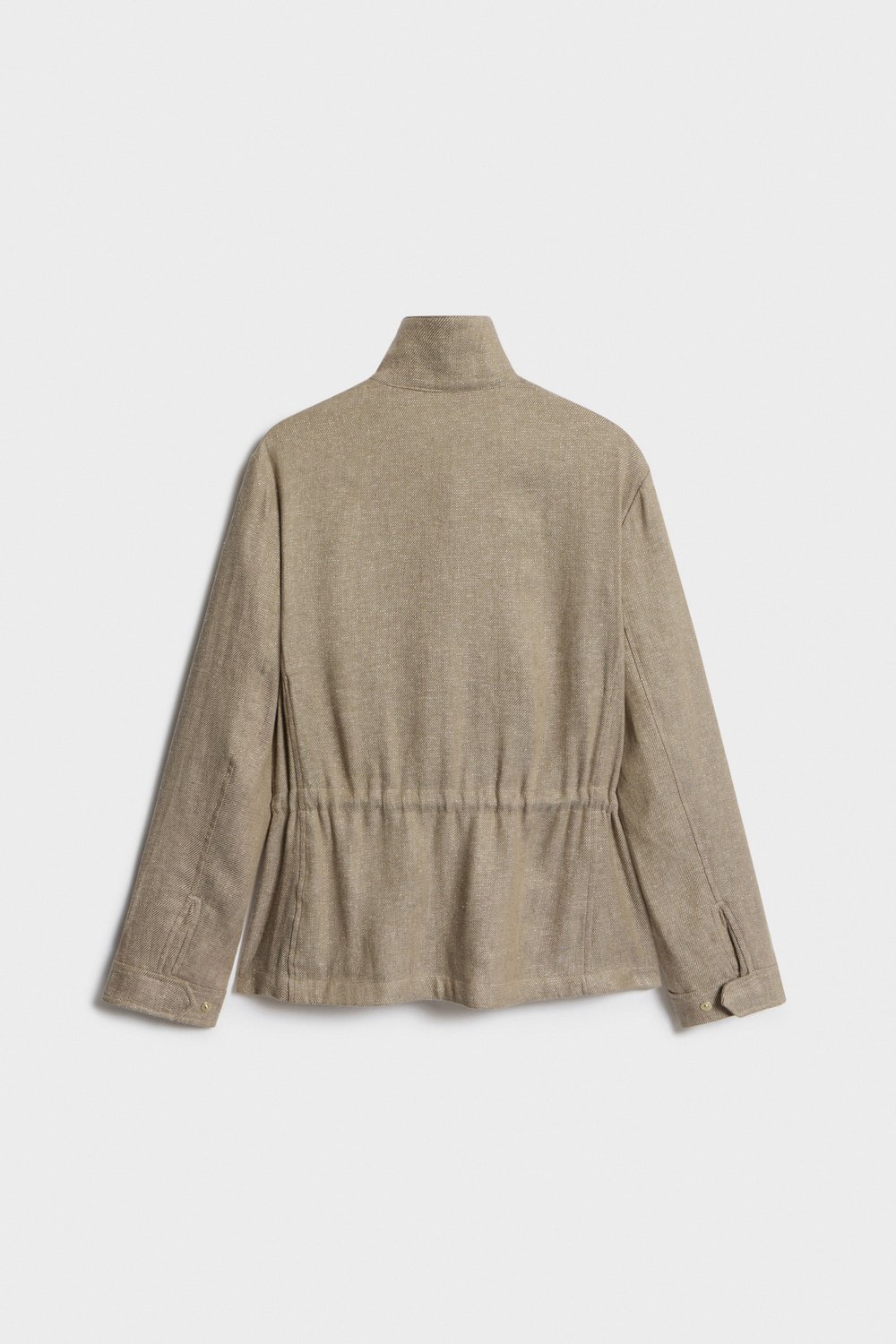 Куртка карго изо льна и хлопка с блеском