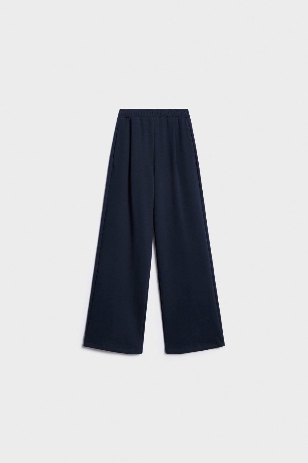Прямые брюки из джерси интерлок