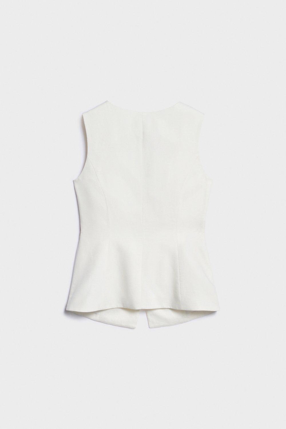 Приталенный жилет из лиоцелла и льна