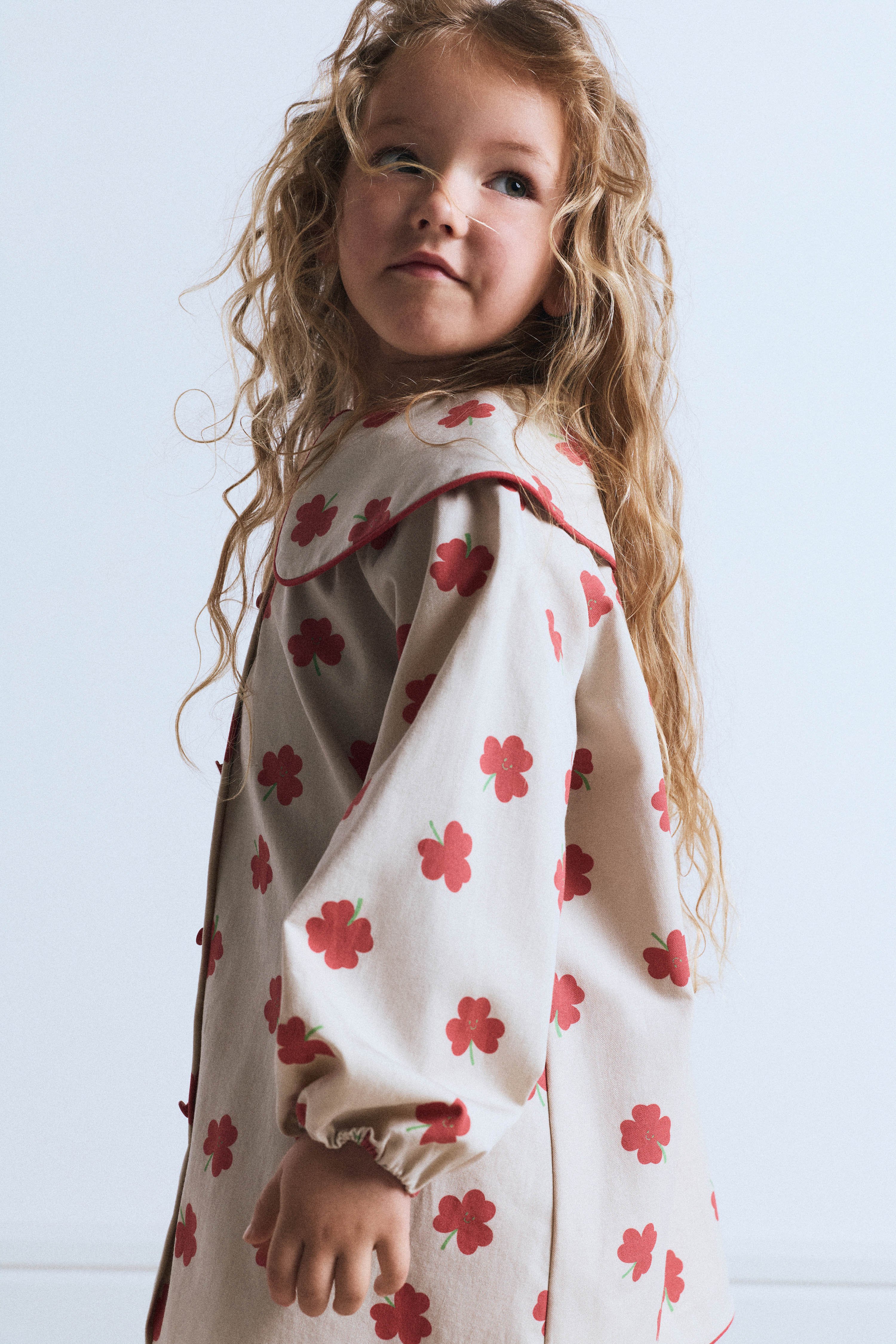 Платье из хлопка с принтом
