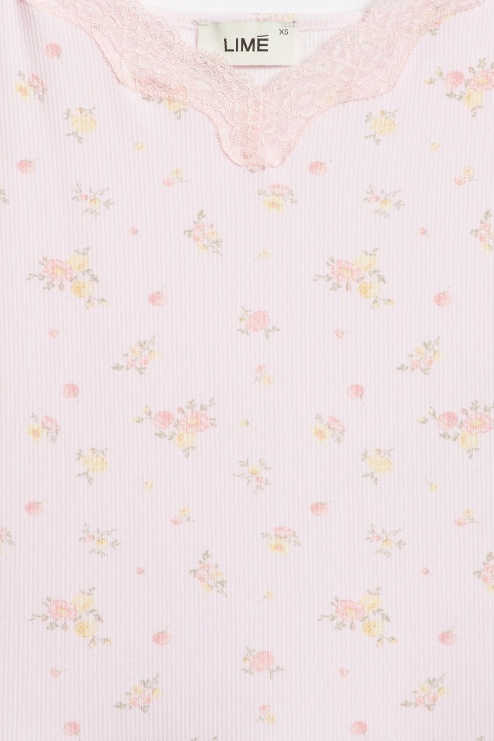 Пижамный топ из модала и кружева