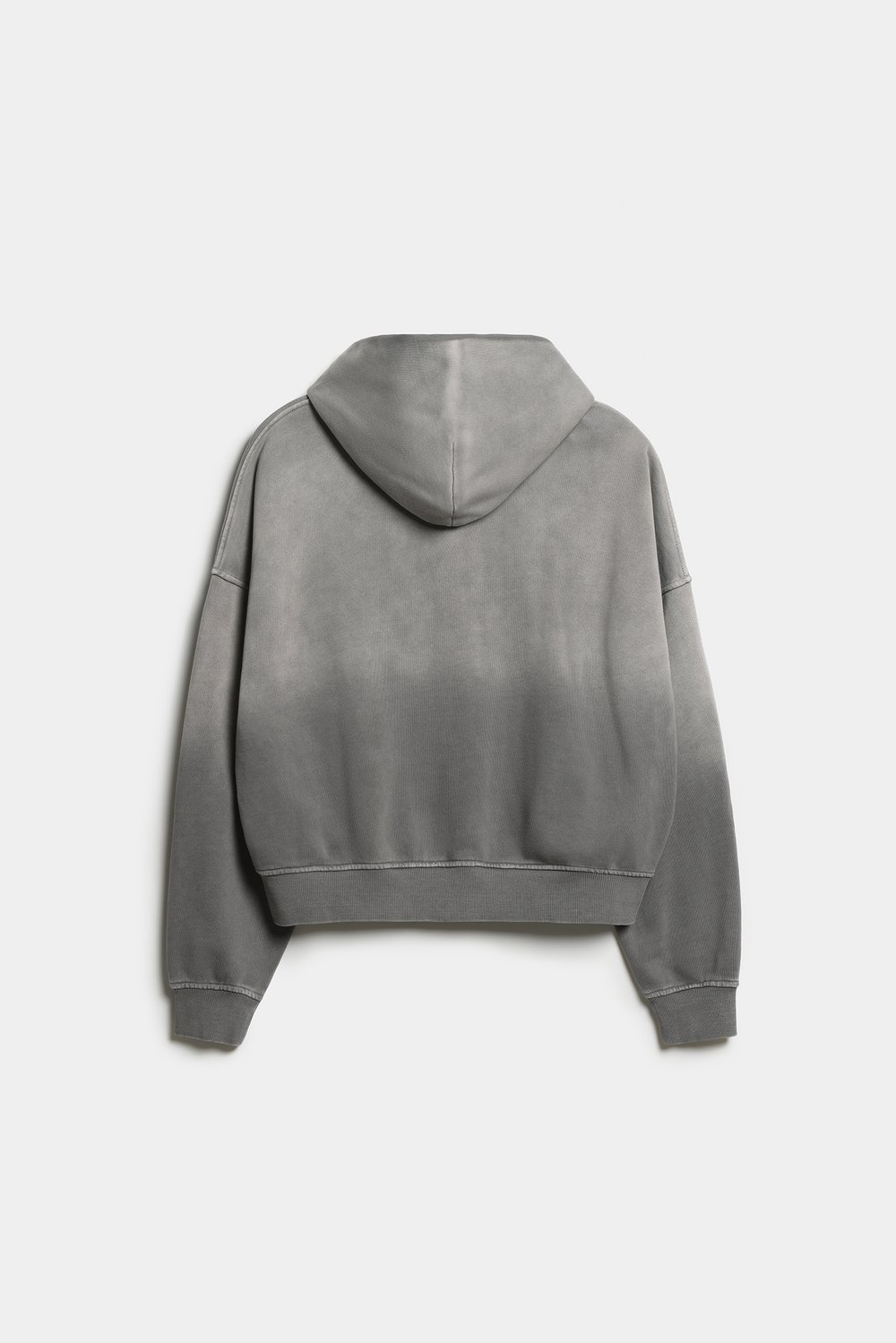 Худи garment dye на молнии
