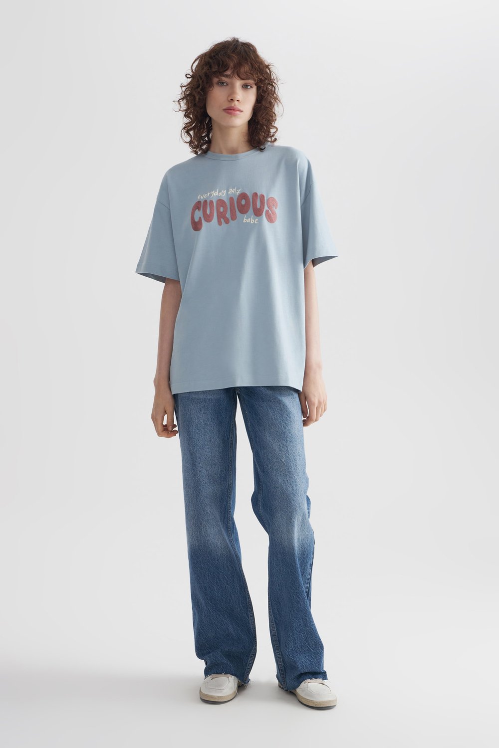 Футболка oversize с вышивкой