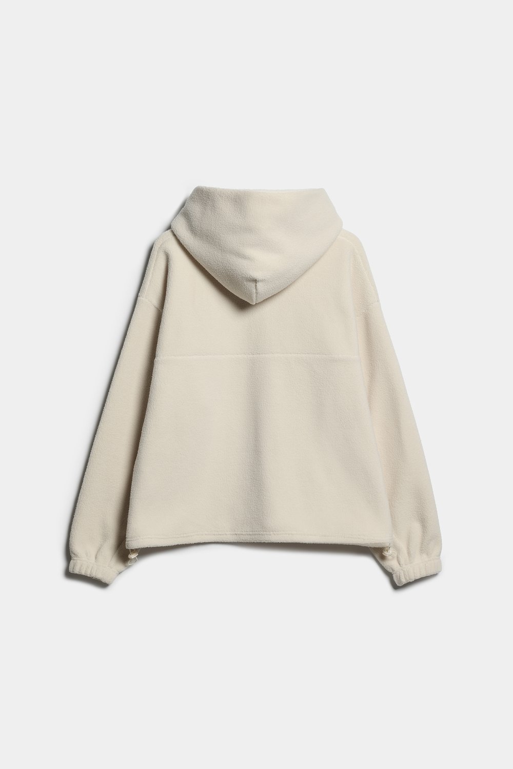Укороченное худи oversize из флиса