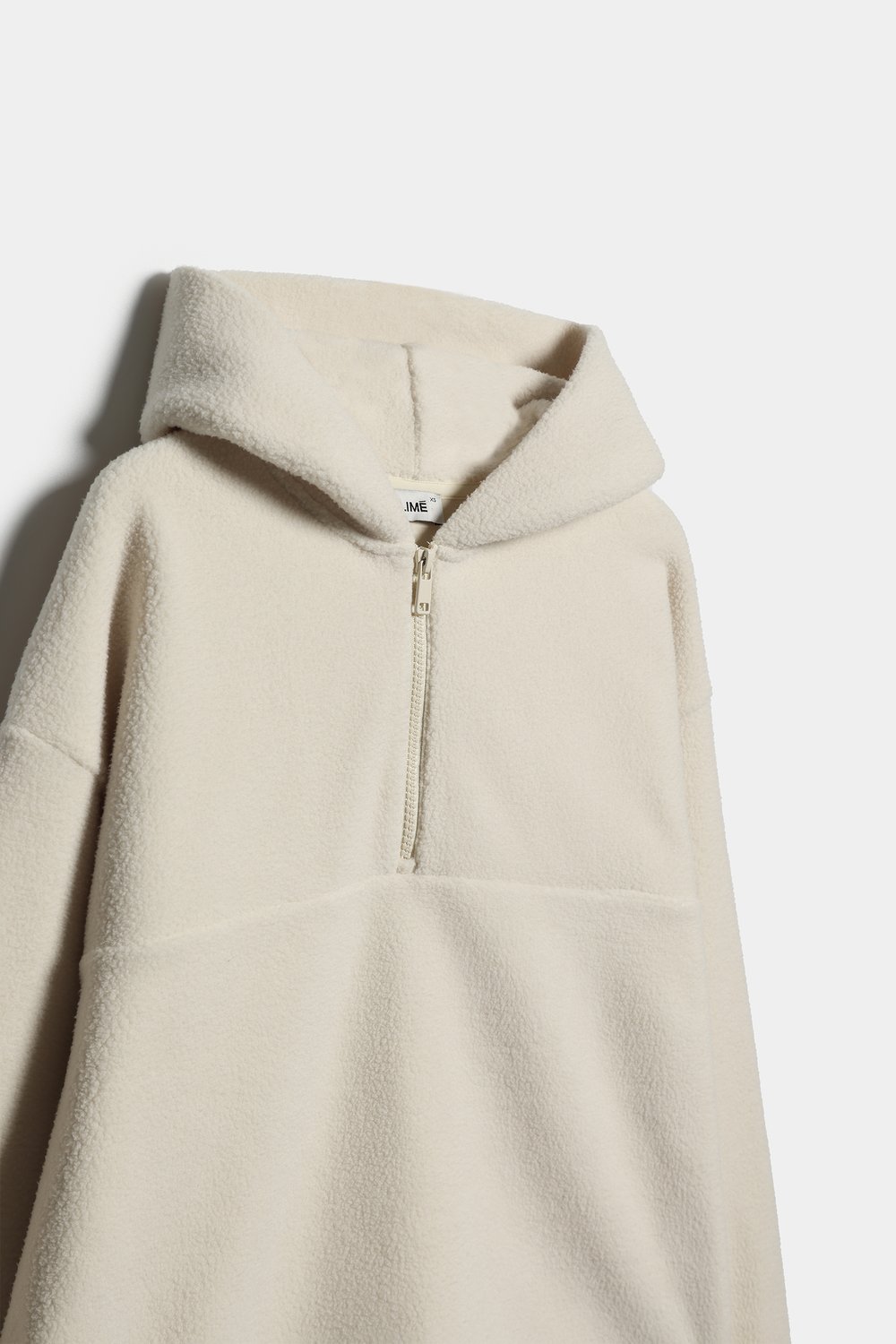 Укороченное худи oversize из флиса