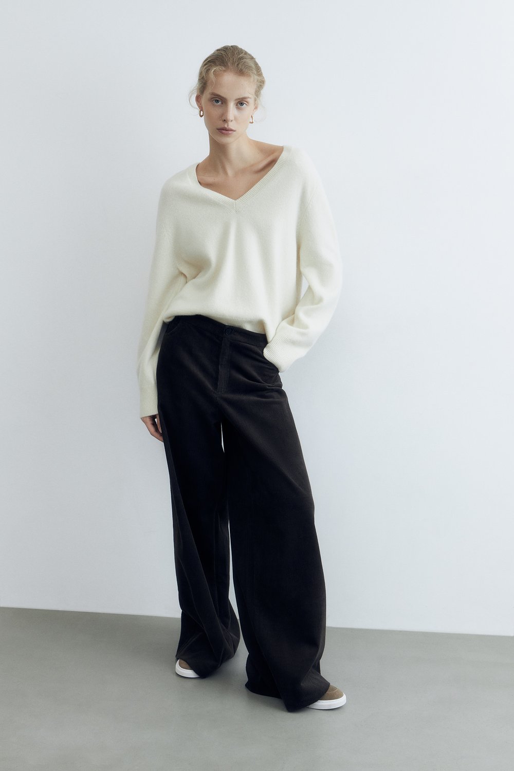Свитер oversize из мериносовой шерсти
