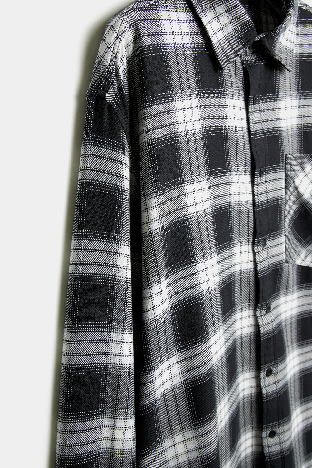 Клетчатая рубашка oversize из хлопка