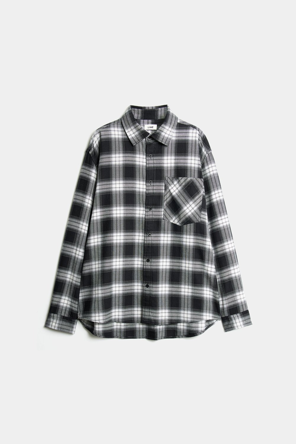 Клетчатая рубашка oversize из хлопка