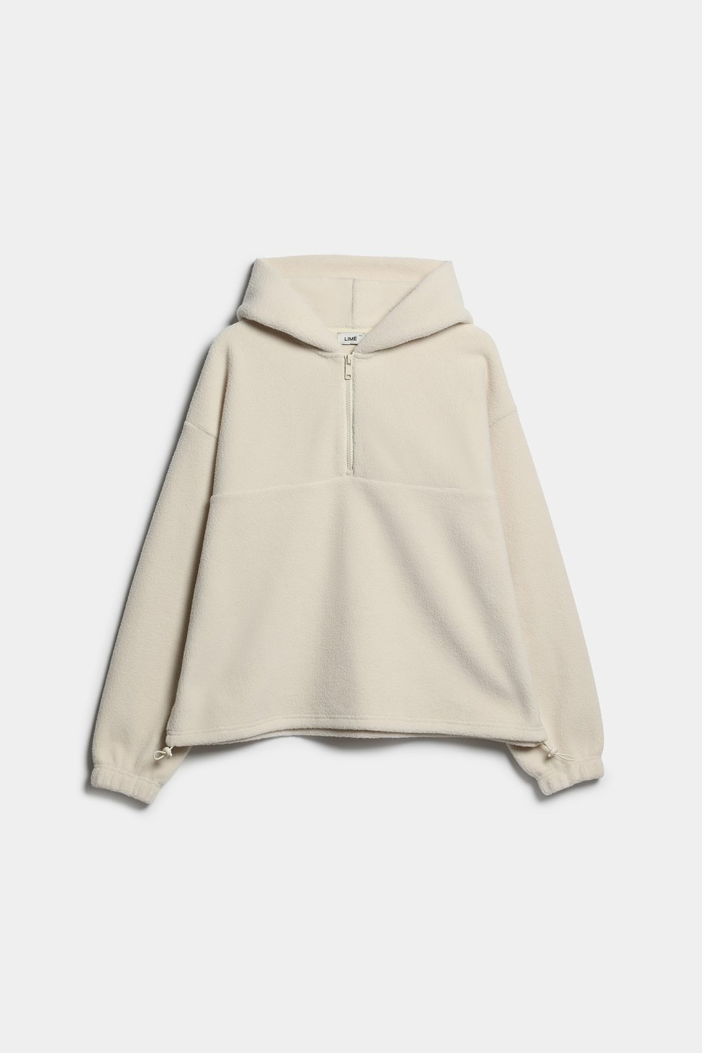 Укороченное худи oversize из флиса