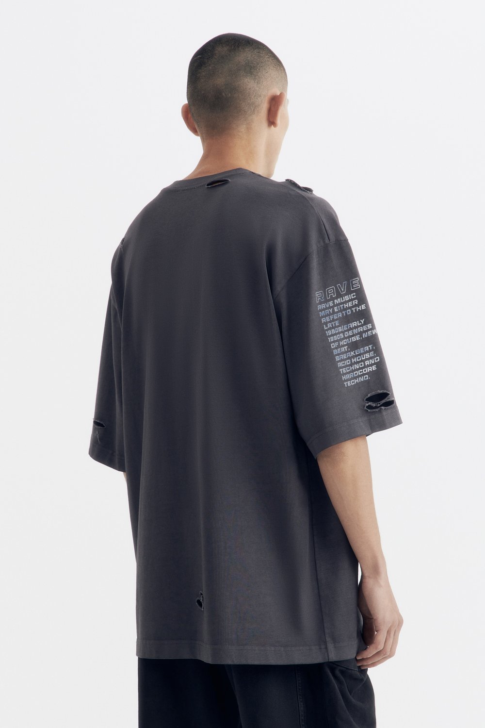 Футболка garment dye в стиле гранж