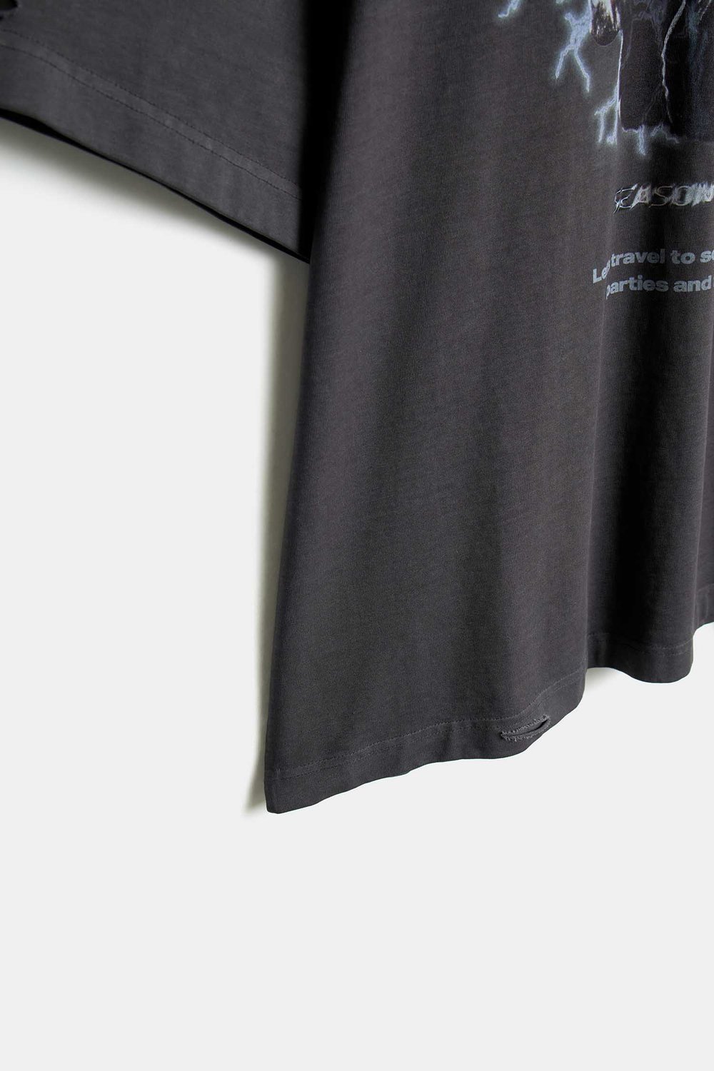 Футболка garment dye в стиле гранж