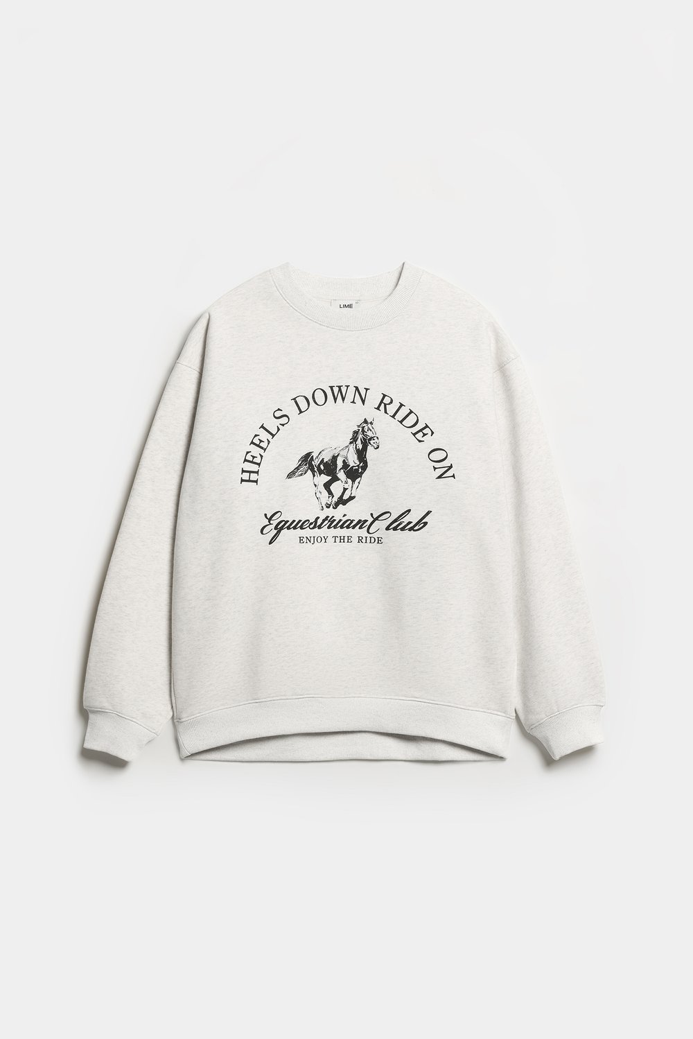 Толстовка oversize из футера с принтом