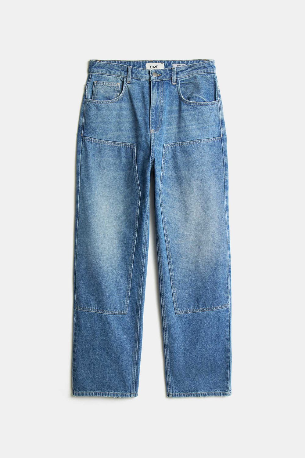 Джинсы baggy с высокой посадкой