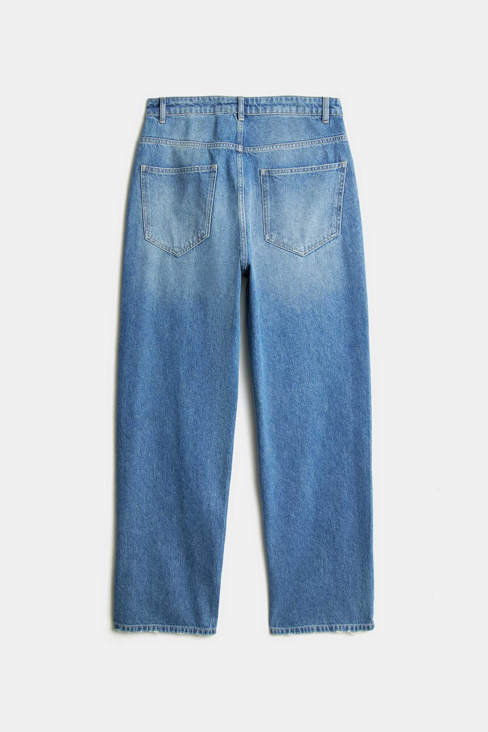 Джинсы baggy с высокой посадкой