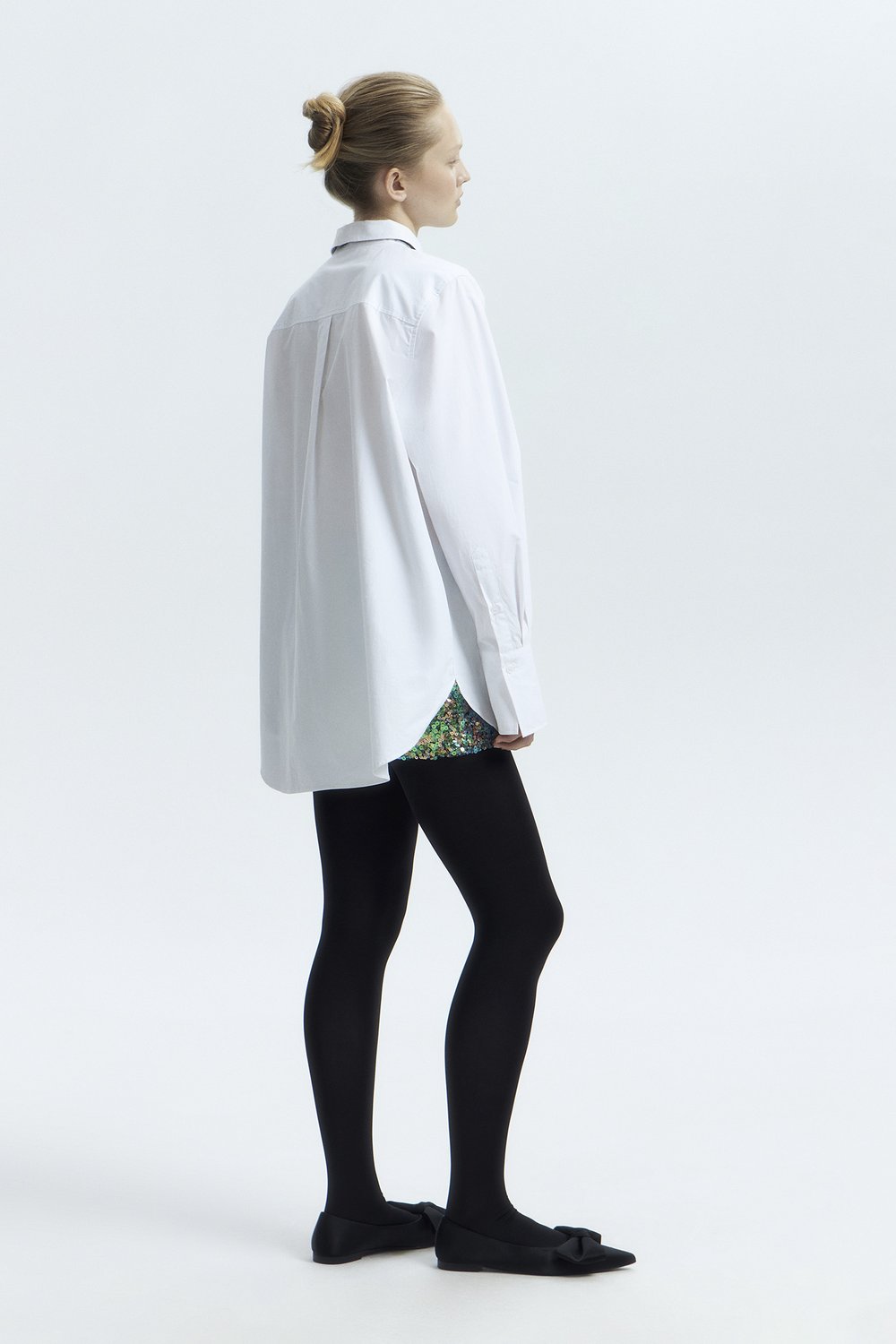 Рубашка с контрастным галстуком
