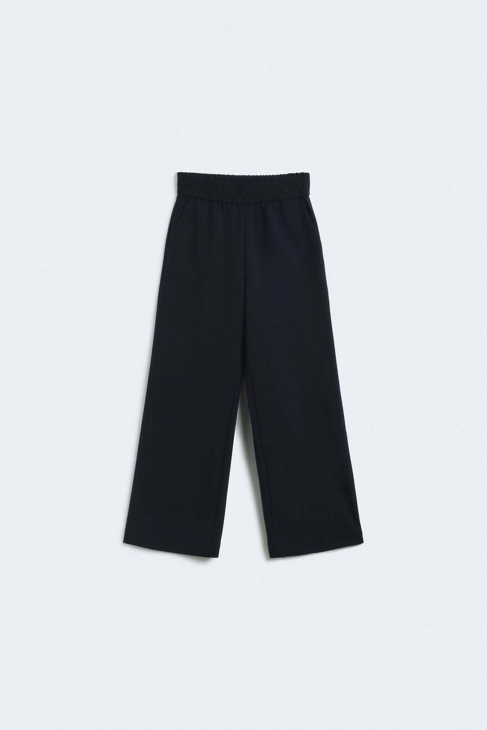 Брюки wide leg с эластичным поясом