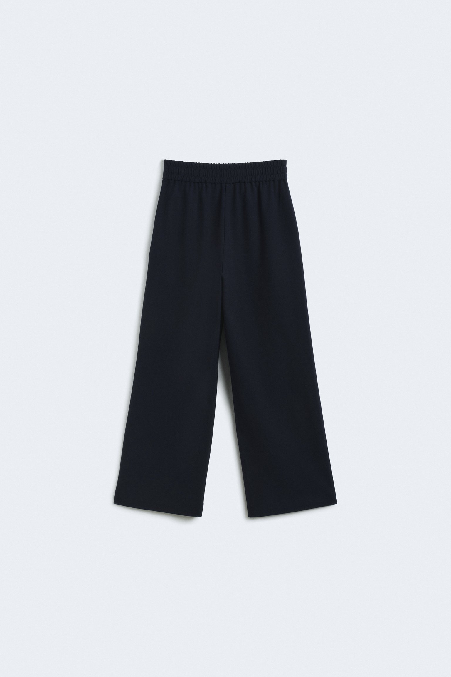 Брюки wide leg с эластичным поясом