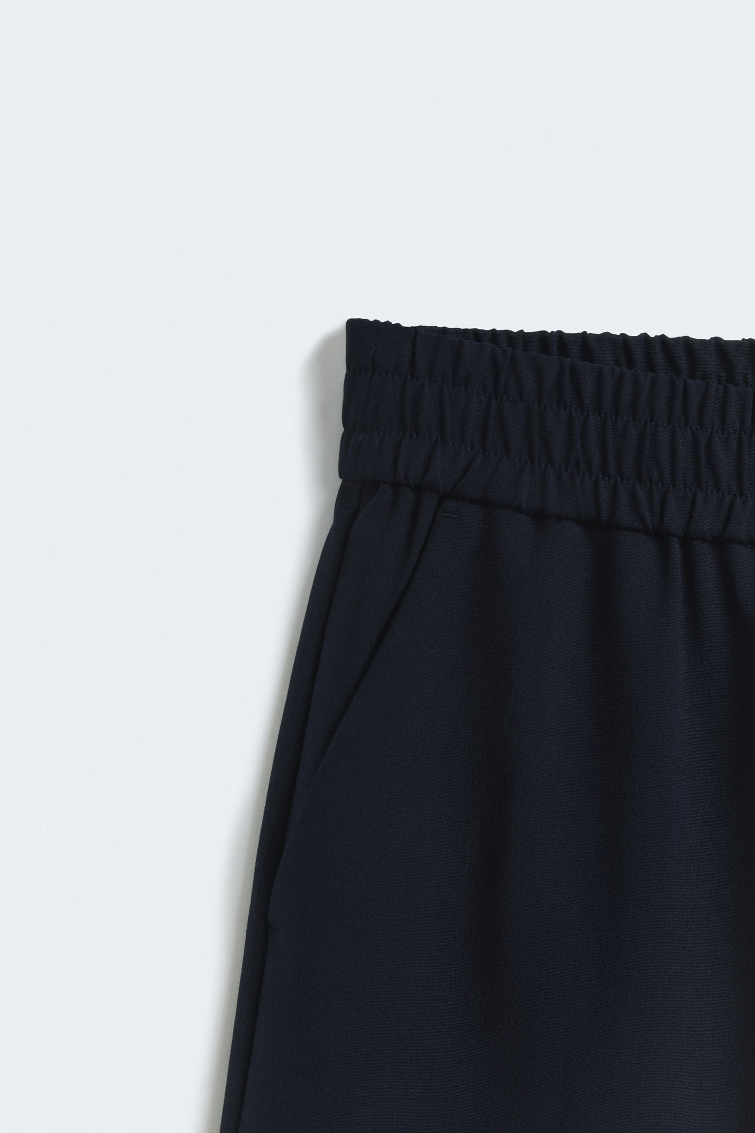 Брюки wide leg с эластичным поясом