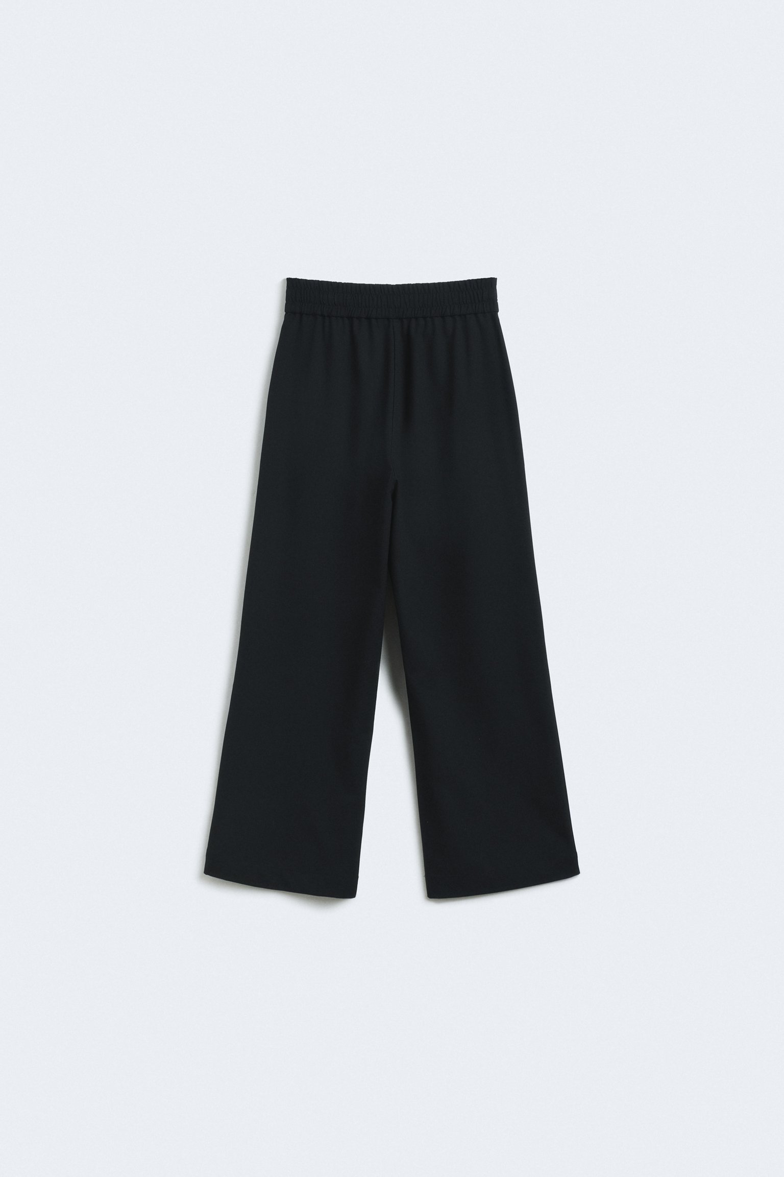 Брюки wide leg с эластичным поясом