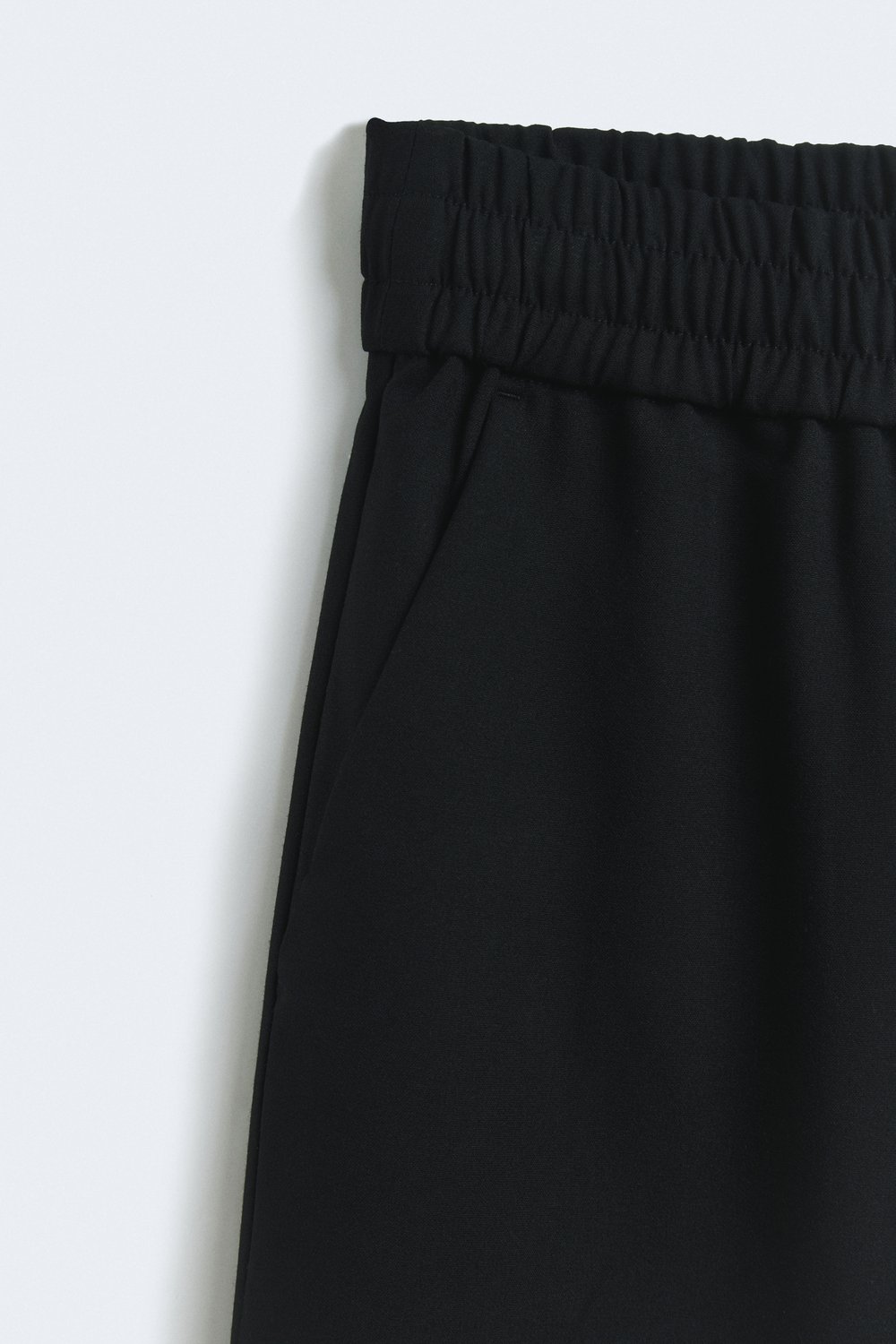Брюки wide leg с эластичным поясом