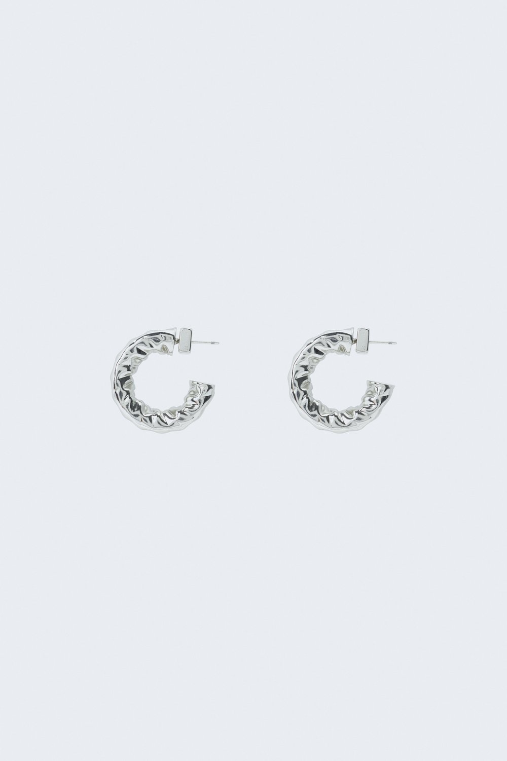 Рельефные серьги-кольца