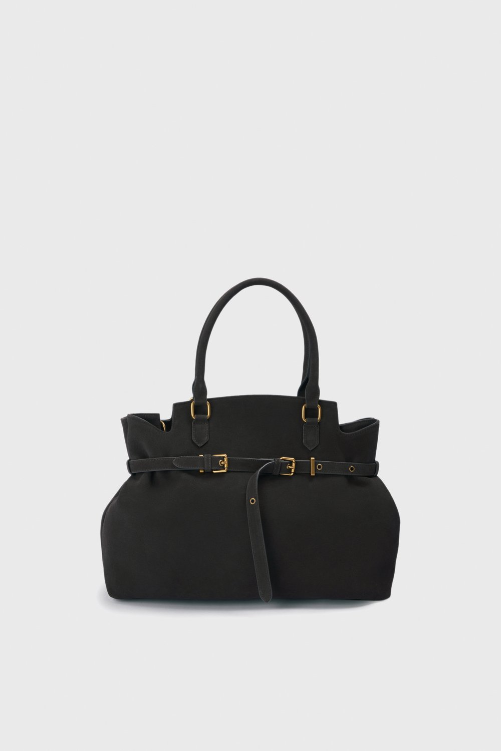 Сумка top-handle из замши
