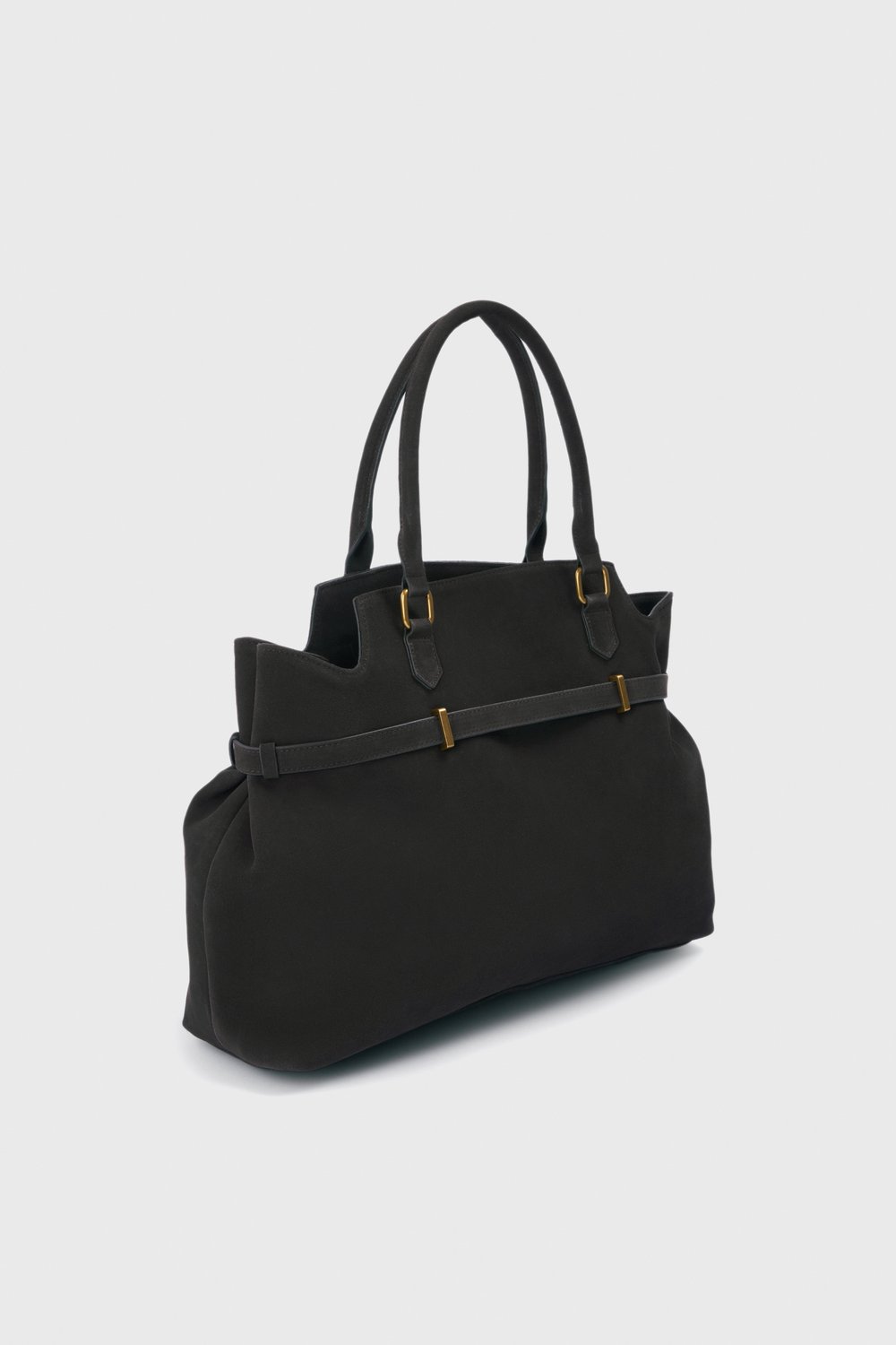 Сумка top-handle из замши