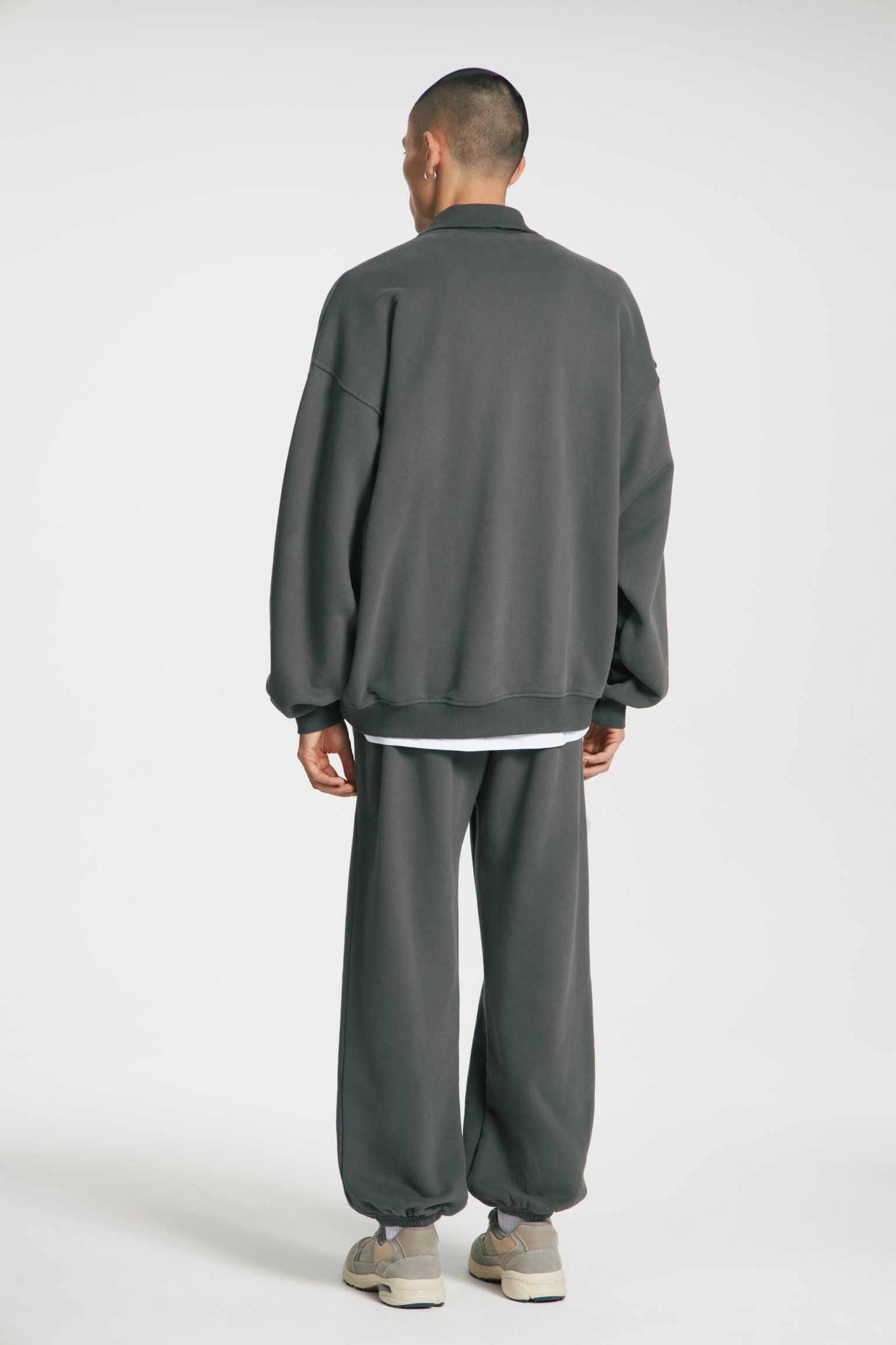 LIMÉ | Толстовка zip-top из футера темно-серый цвет | арт. 1803-900