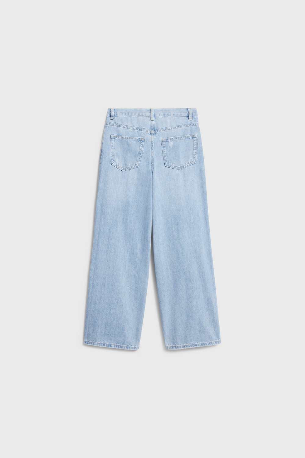 Объемные джинсы из денима с вискозой