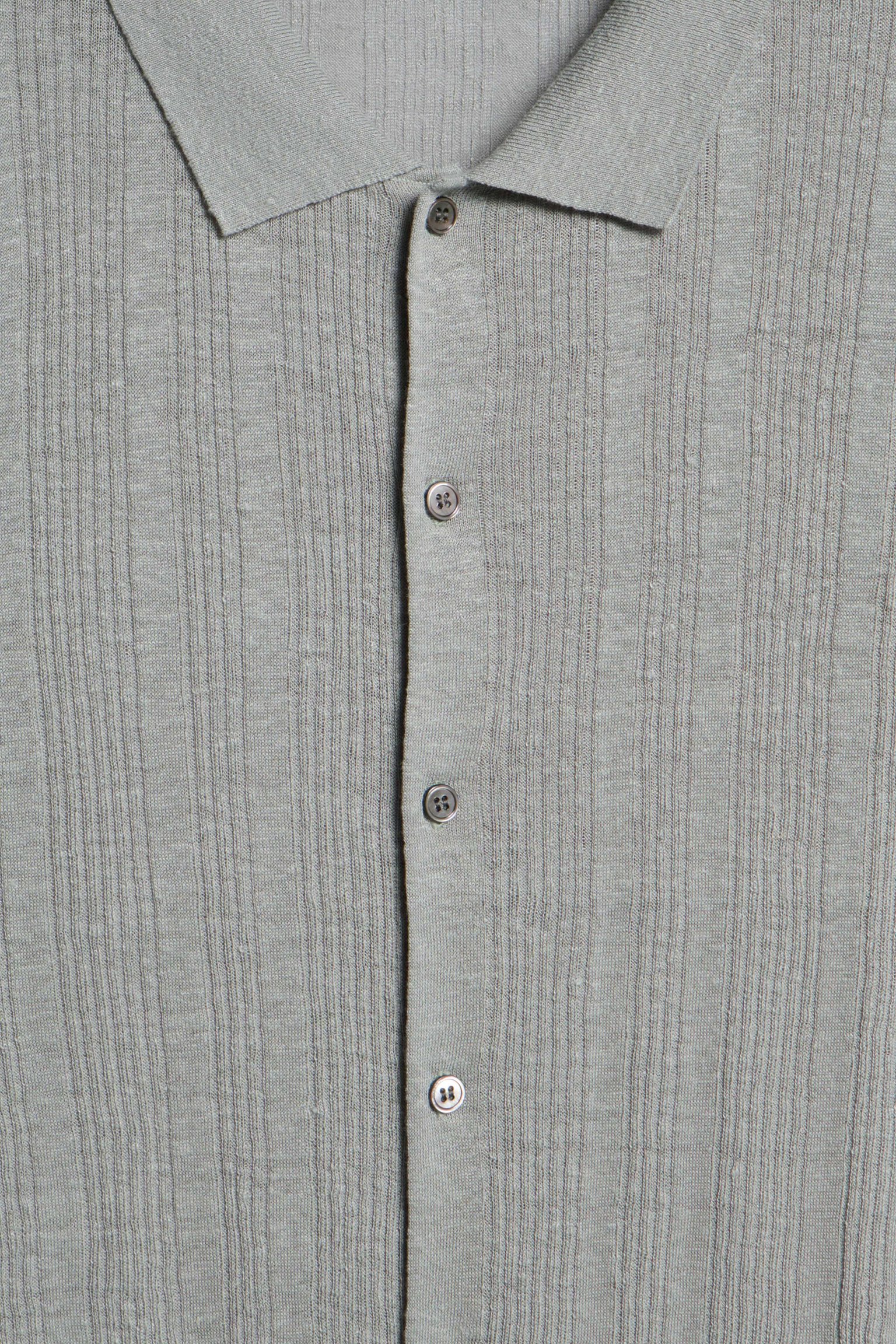 Льняной кардиган прямого кроя