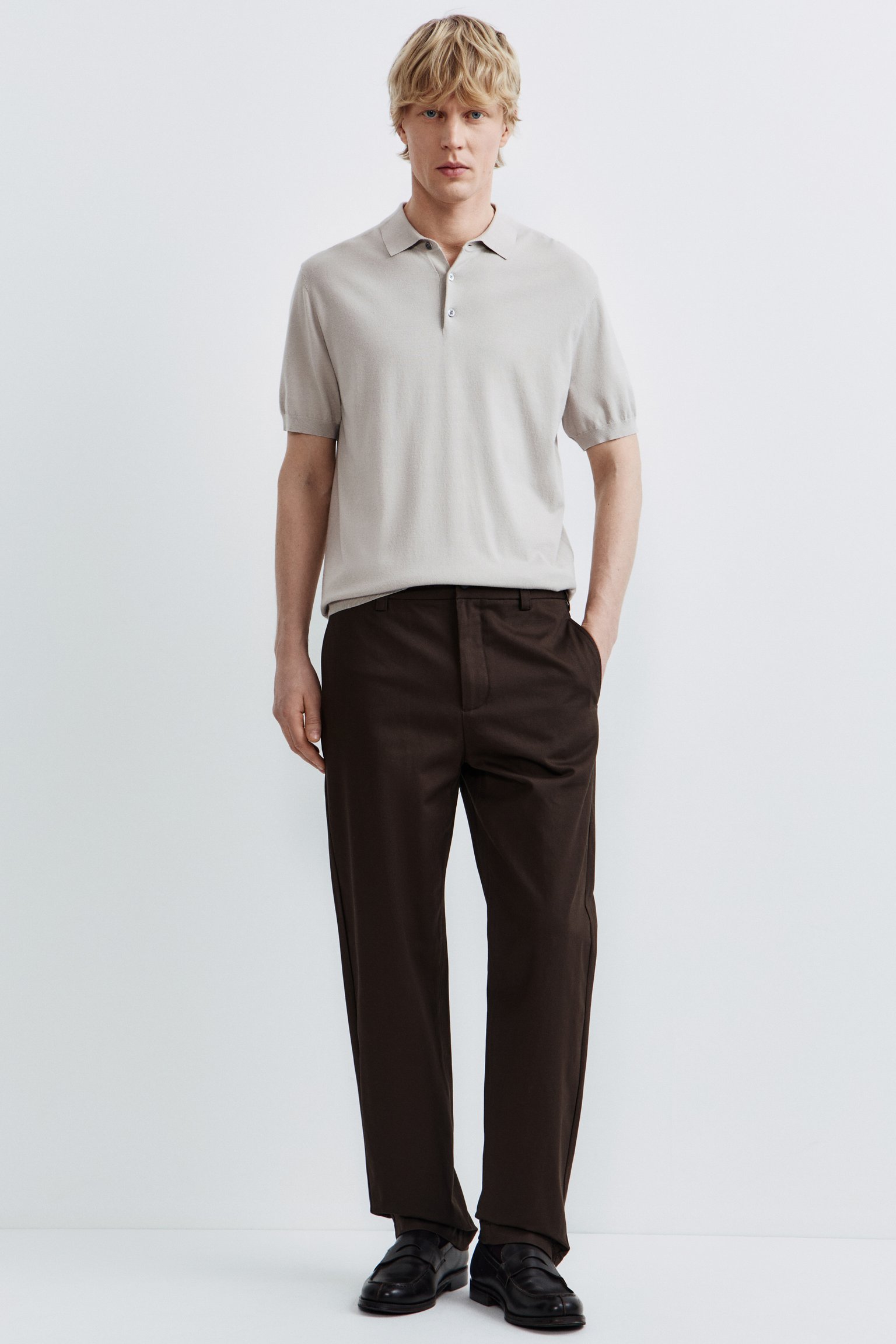 Джемпер поло из вискозы