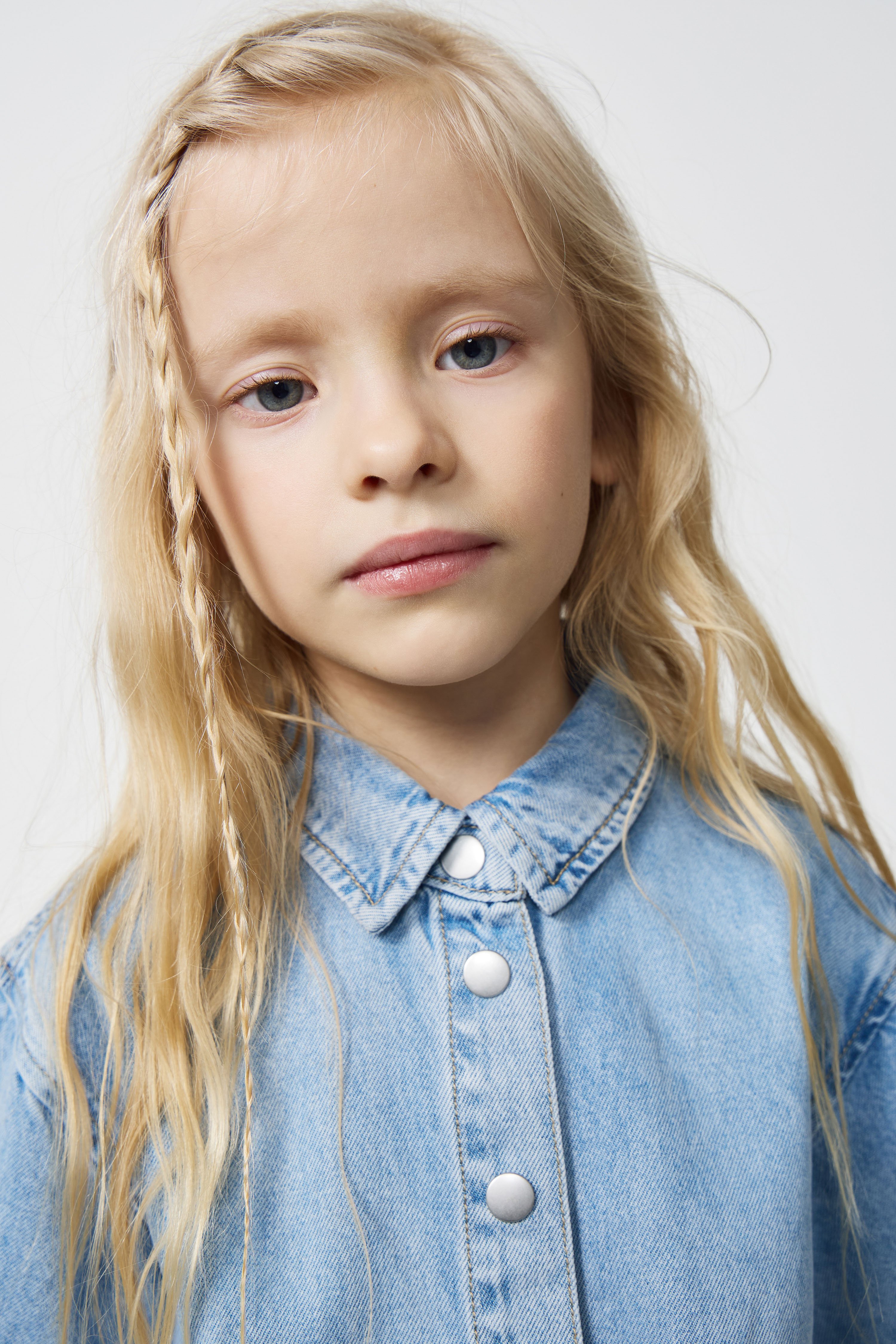Джинсовая рубашка из лиоцелла и хлопка