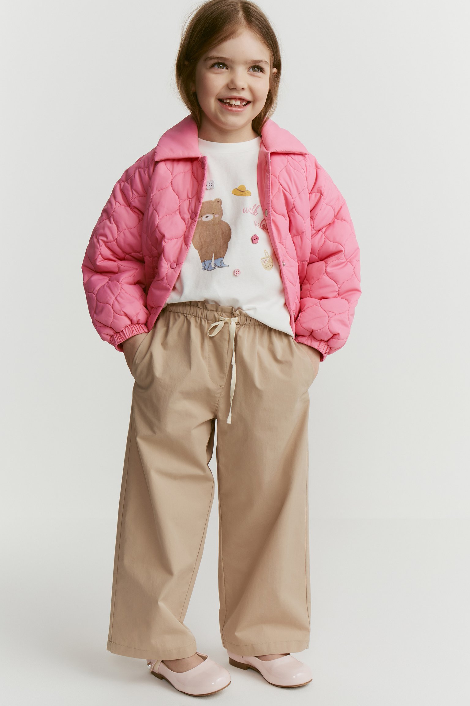 Широкие брюки из хлопка