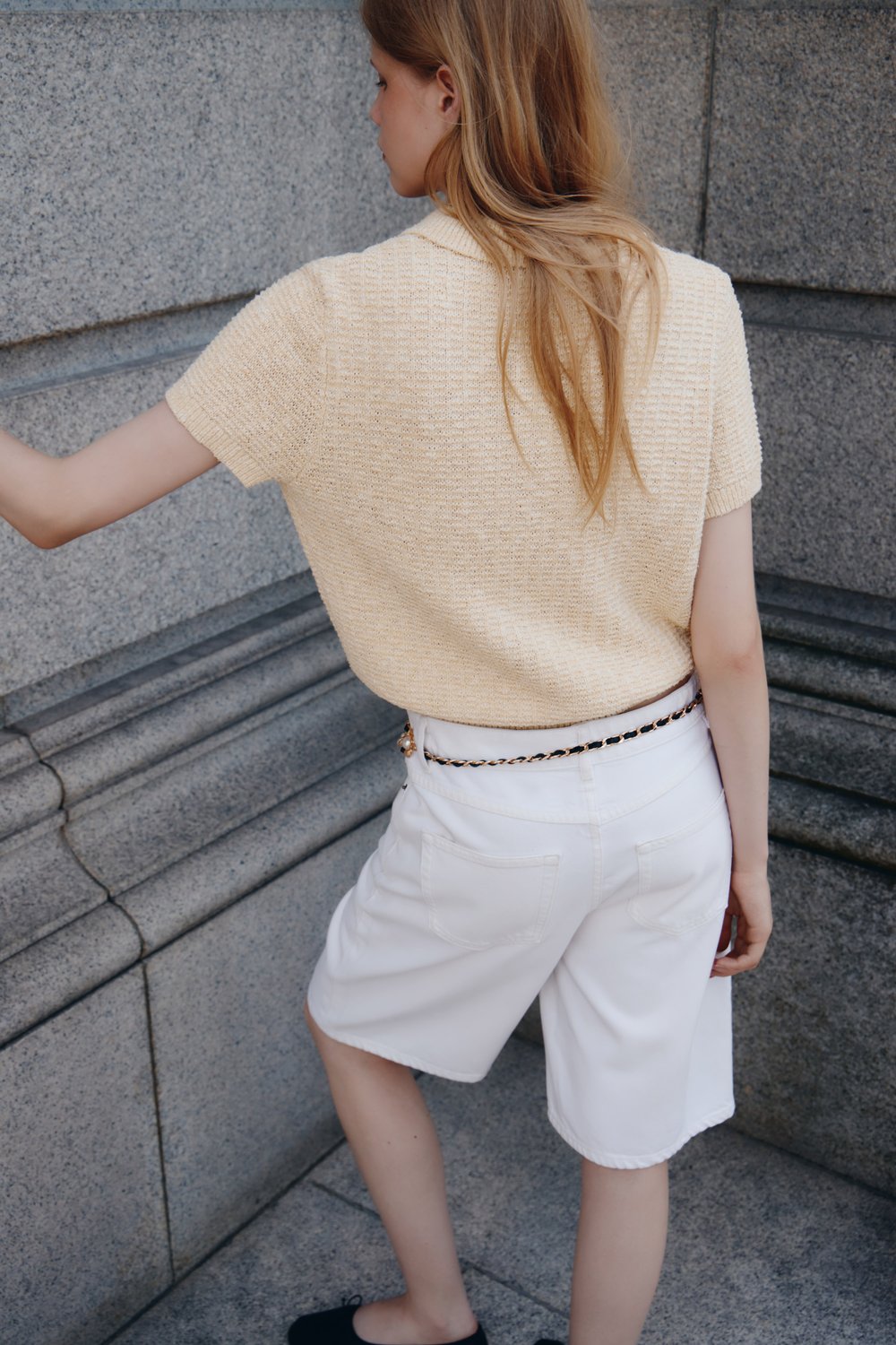 Свитер из трикотажа меланж