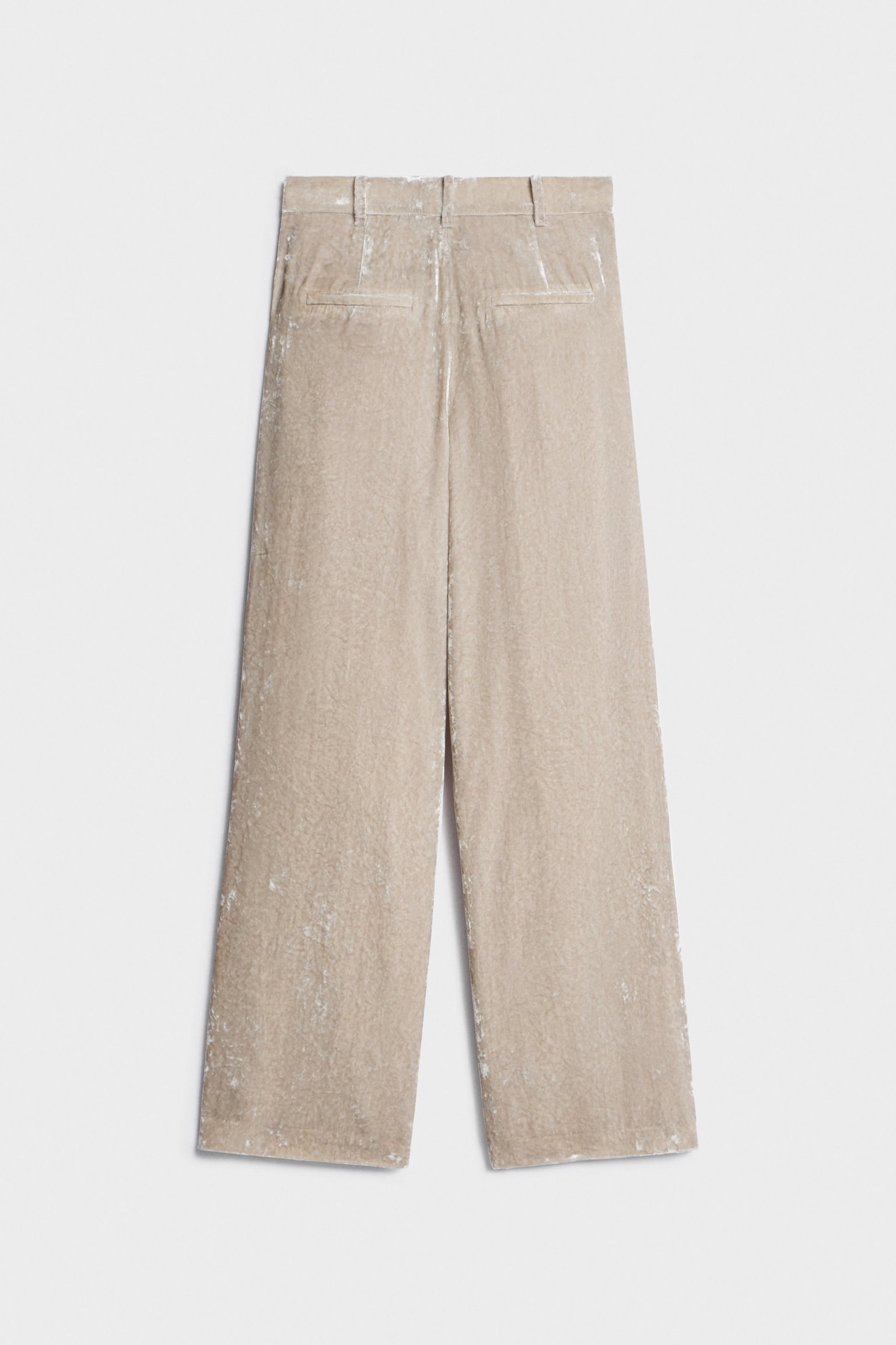 Бархатные брюки со складками