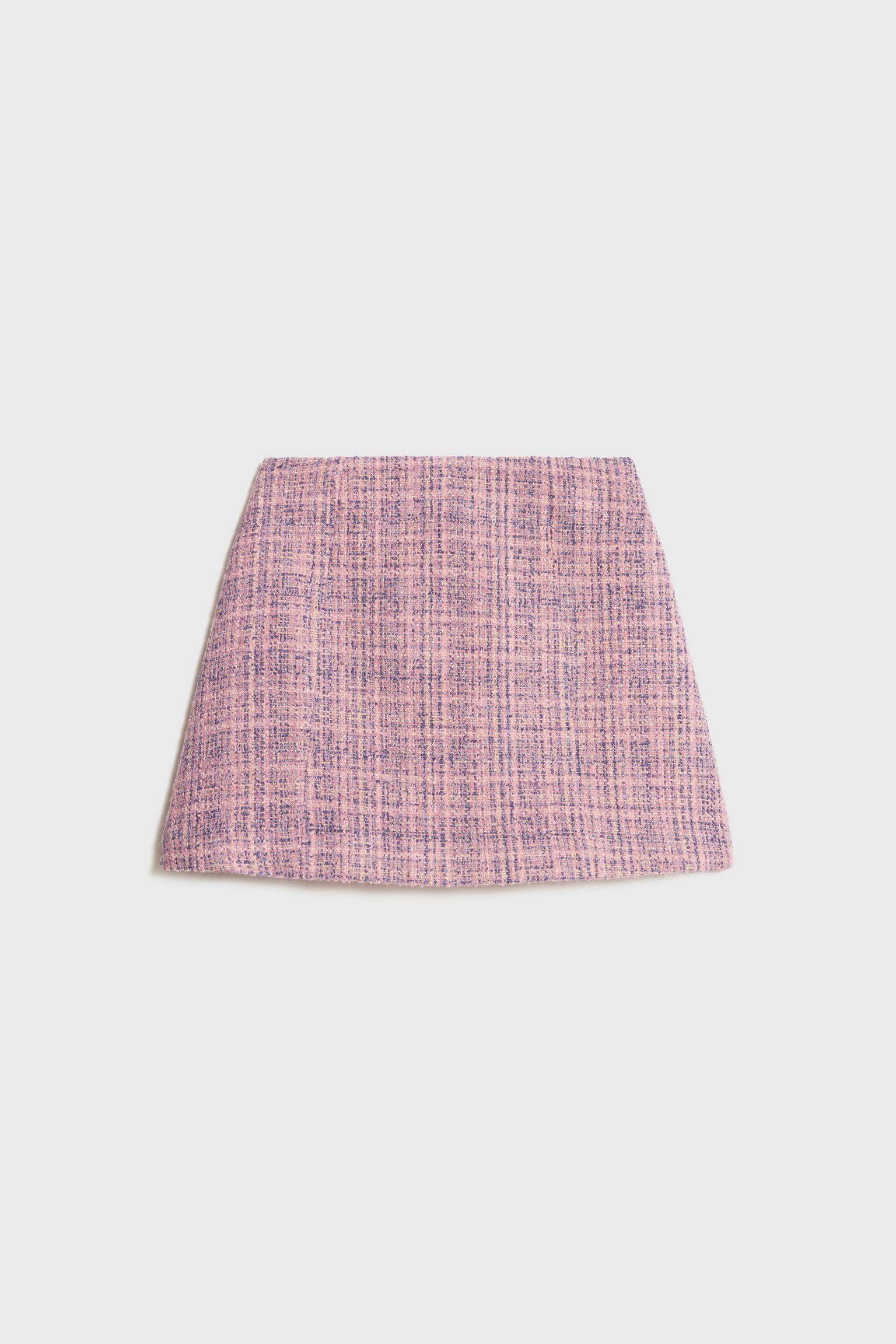 Юбка мини из твида с люрексом