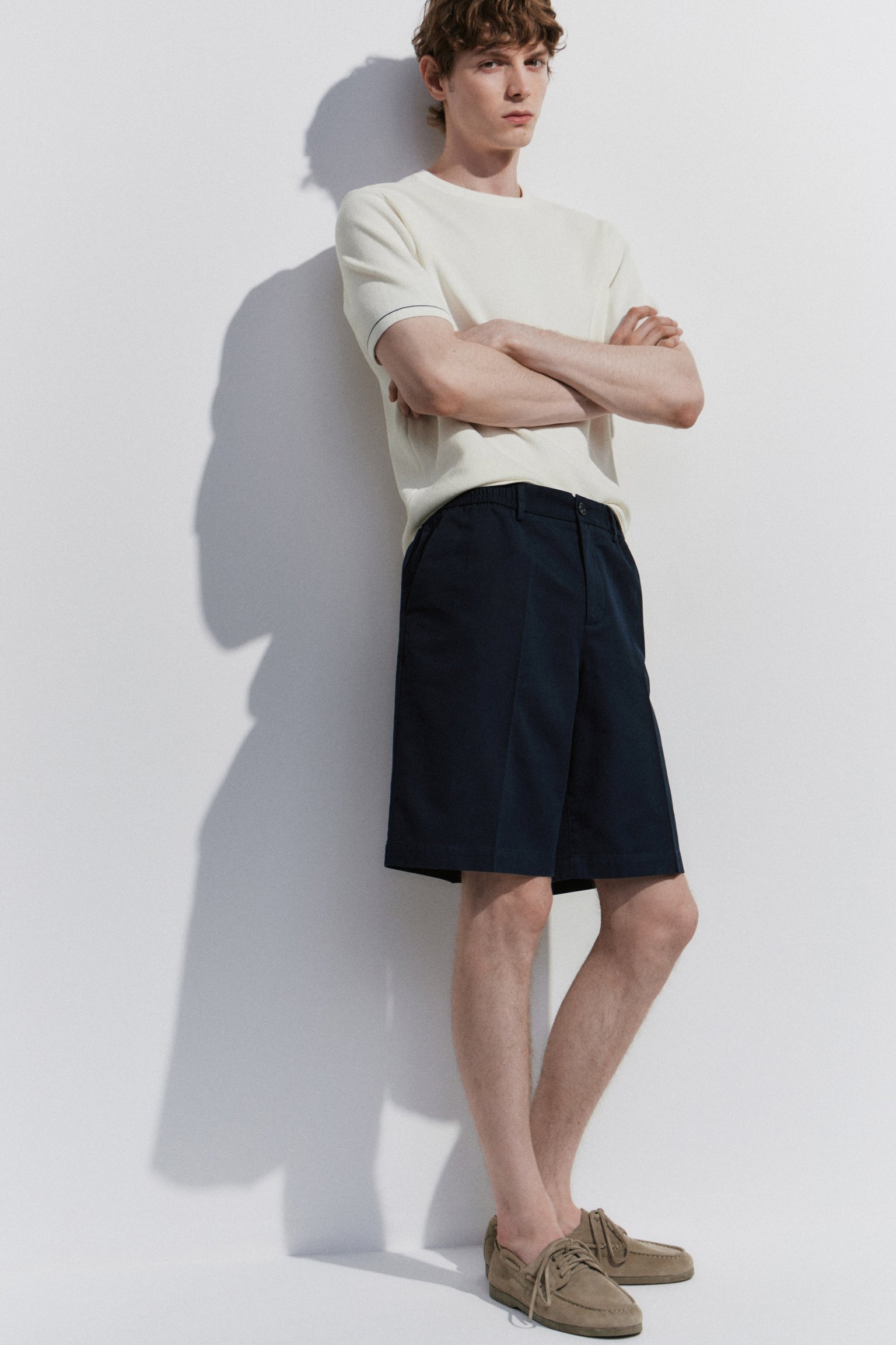 Контрастный джемпер из хлопка