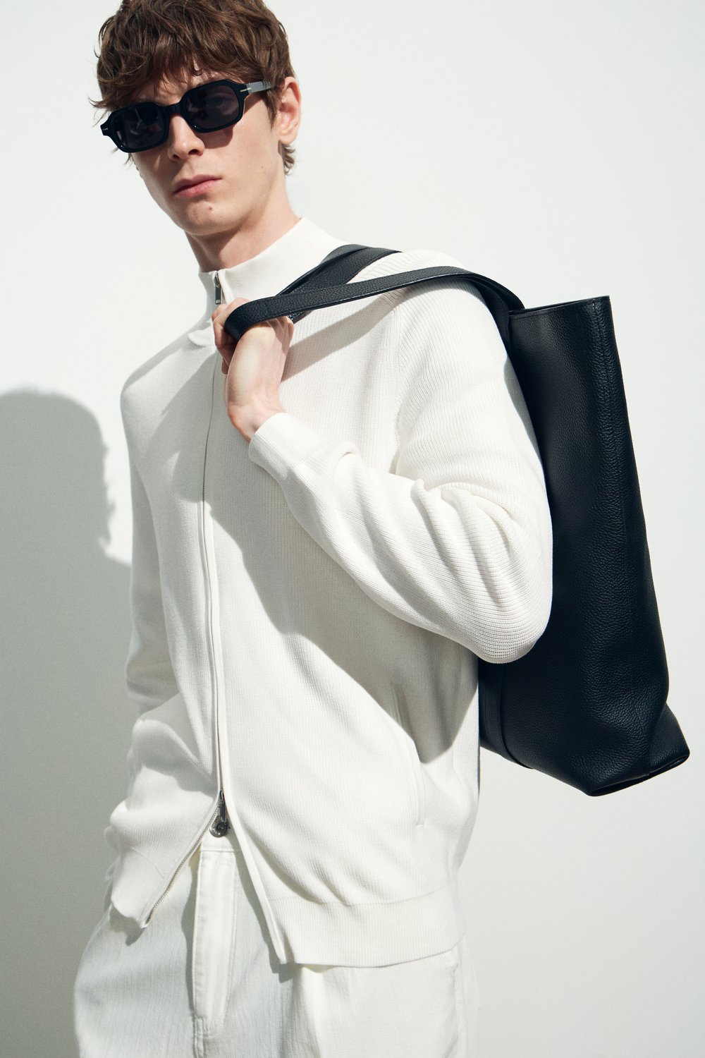 Кардиган из хлопка на молнии