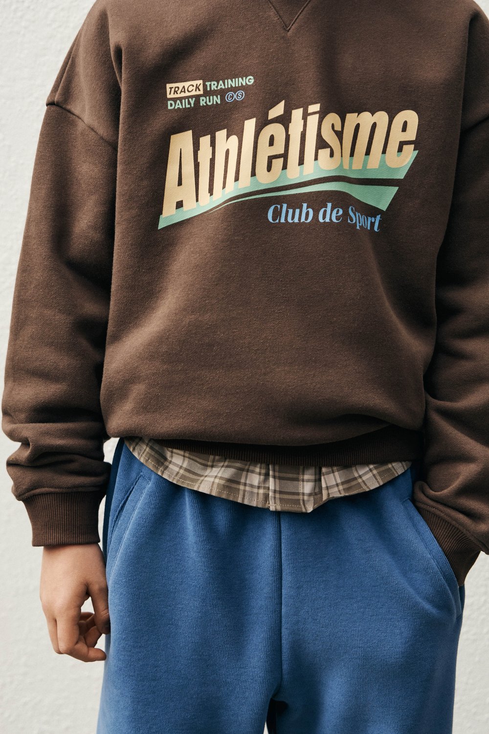 Толстовка из футера с принтом